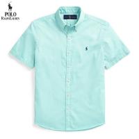 ราคา Original Ralph Lauren shirt short sleeve white color male High End wearing of formal put for special work slim size trend Oxford Paul shirt short sleeve (19720350638)