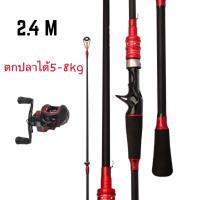 ราคา คันเบ็ด คันเบ็ดพร้อมรอก คันเบ็ดตกปลา เบ็ดตกปลา ชุดคันเบ็ดพร้อมรอก อุปกรณ์ตกปลา สินค้าส่งจากไทย (19816160177)