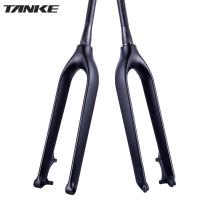 ราคา TANKE MTB ตะเกียบหน้าจักรยานเสือหมอบคาร์บอนไฟเบอร์แบบไม่มีจังหวะส้อมสีดำด้านน้ำหนักเบาพิเศษ0 663กก TF 118ตะเกียบหน้ารถจักรยาน (17307710012)