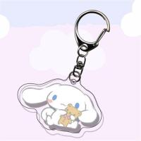 ราคา โทรตินิค Sanrio พวงกุญแจอะคริลิคคู่1ชิ้นทนทานเรียบ Kuromi Mylody Cinnamoroll กระเป๋านักเรียนจี้เครื่องประดับผู้หญิง (19360232837)