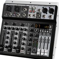 ราคา Sunnoony DJ เครื่องผสมเสียงเครื่องมิกซ์เสียงคอนโซลมิกซ์เสียงดิจิตอลบันทึกสำหรับกีตาร์ (18503437564)