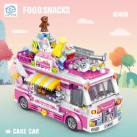 ราคา Kmoist รถบรรทุกบล็อกตัวต่อของเล่นสำหรับเด็กรถขายอาหารทำจากไอศครีมเบอร์เกอร์โมเดลที่มีความคิดสร้างสรรค์ขนาดเล็กของเล่นการศึกษาของเล่นตัวต่อเกมปริศนาสำหรับเด็ก (19622268974)
