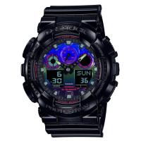 ราคา Casio G Shock นาฬิกาข้อมือผู้ชาย สายเรซิ่น รุ่น GA 100GA 100RGB GA 100RGB 1A (19606906643)