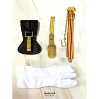 ราคา สายชายกระบี่ นายร้อย สายโยงกระบี่ พู่กระบี่ พู่ดิ้นสีทอง ถุงมือขาวทหาร พู่ห้อยกระบี่นายร้อยทหารบก ตำรวจ (17193482552)