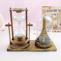 ราคา พร้อมส่ง นาฬิกาวินเทจแบบยุโรปเรืองแสงตก แต่งหอไอเฟล กระบวนการนาฬิกาทราย ของขวัญ นาฬิกาทรายจับเวลา รูปหอไอเฟลและดาว (21319452935)
