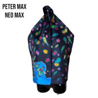 ราคา PETER MAX NeoMax Oblong Silk Scarf Psychedelic rare vintage ผ้าพันคอ ผ้าคลุมไหล่ (20824467494)
