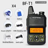 ราคา วิทยุสื่อสารสองทางแบบมือถือวิทยุสื่อสารขนาดจิ๋ว2023 BAOFENG UHF Mhz FM FM รับส่งสัญญาณ BF T1อินเตอร์คอมไร้สาย (19651059226)