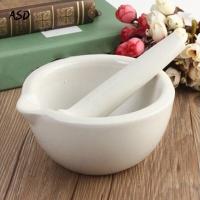 ราคา Cute Big Bowls Topping Porcelain Mortar Pestle Mixing Grinding Bowl Tool Set (10883918360)