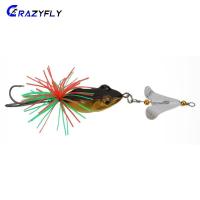 ราคา สุดคุ้ม Crazyfly กบกระโดดราคาถูก กบกระโดดพร้อมใบพัดเสียง เหยื่อปลอม กบยาง ขนาด 13 5 เซนติเมตร หนัก 9 กรัม เหยื่อตกปลาช่อน กบใบพัด (18141634280)