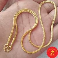 ราคา สร้อยคอลายสี่เสา 2สลึง 50สตางค์ ทองโคลนนิ่ง ทองชุบ ทองไมครอน ทองปลอมเหมือนจริง (12103814011)