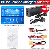 ราคา SKYRC Lipo Charger IMAX B6 EVO B6 V2 B6 Mini B6AC Balance แบตเตอรี่ Charger Discharger พร้อมอะแดปเตอร์อุณหภูมิ Sensor 6A 1 6S (20409424306)