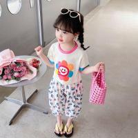 ราคา oKME ชุดเซ็ทเด็กผู้หญิง ชุดทานตะวันสีรุ้ง ชุดกางเกงลายดอกเด็กผู้หญิง เสื้อยืดแขนสั้น กางเกงลายดอก เสื้อผ้าเด็กผู้หญิง ชุดแฟชั่นเด็กผู้หญิง (19764877141)