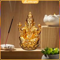 ราคา ประติมากรรมขนาดเล็กรูปพระพิฆเนศสำหรับตู้วางของสะสมเทพเจ้าช้างฮินดูรูปสลักพระพิฆเนศสำหรับการตกแต่งบ้านโต๊ะห้องนั่งเล่นตู้วางของ (21033084454)