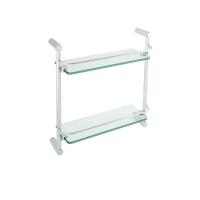 ราคา ชั้นวางติดผนัง ชั้นวางของในห้องน้ำ หิ้งกระจก 2 ชั้น HAFELE RENOIR รุ่น 499 98 005 สีโครเมี่ยม (17552876337)