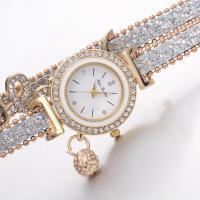 ราคา นาฬิกาข้อมือควอทซ์สายหนังแบบแอนะล็อกสำหรับผู้หญิงไขลานนาฬิกาสำหรับผู้หญิงไม่มีแบตเตอรี่ (20198036356)