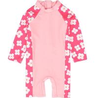 ราคา เด็กชุดว่ายน้ำเด็กหวานดอกไม้สีชมพูแขนยาวพิมพ์ลายชุดว่ายน้ำสำหรับเด็กทารก (7653720843)