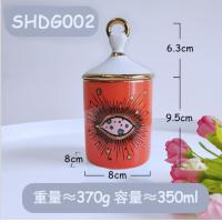ราคา Italian Ceramic Incense Candlestick Magic Eyes Pattern Creative Desktop Decoration Ornaments Jewelry Storage Jar Candle Jar (19342765950)