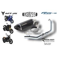 ราคา ชุดคอบอมงานดัดใส้แคทแท้ พร้อมปลาย Akrapovic 18 นิ้ว งานเกรดคาร์บอน ตรงรุ่น New R15MT15XSR155 (4546682898)