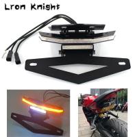 ราคา สำหรับ DUCATI Monster821 Monster 821 2018รถจักรยานยนต์ด้านหลังไฟท้ายเบรคไฟเลี้ยว LED ไฟป้ายทะเบียน Bracket (16257066401)