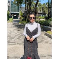 ราคา Canwear Studio ll เฉพาะเดรส Granger Dress ชุดเดรสสายเดี่ยว ลายตาราง ชายระบาย เดรสเกาหลี เดรสสายเดี่ยว เดรสทำงาน เดรสหน้าหนาวเกาหลี เดรสวินเทจ เดรสคริสมาสต์ เดรสทำงานหรูๆ เดรสทำงานสีกรม เดรสทำงานหญิง เ