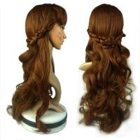 ราคา PTK52 Frozen2 วิกผมเจ้าหญิงแอนนา ที่ถักเปีย สีน้ำตาลสีน้ำตาลเข้ม วิกผมคอสเพลย์ฮาโลวีน การแสดงบนเวที หยิกหยักศก วิกผมลอนยาว สาวๆ (21188659441)