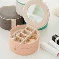 ราคา Semi circular Double layer Portable Jewelry Bag Jewelry set box (11430450259)
