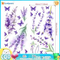 ราคา 2แผ่น ชุดลาเวนเดอร์สีม่วงสติกเกอร์ติดผนังแบบลอกออกได้อิงค์เจ็ทสำหรับตกแต่งห้องนั่งเล่นห้องนอน (20868962225)