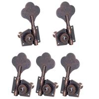 ราคา 5Pcs Guitar Vintage Open Tuning Key Pegs Machine Heads Tuners 2L3R for 5 Strings Bass (20489804621)