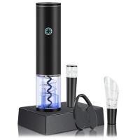 ราคา 1Set Electric Wine Opener Automatic Bottle Opener Foil Cutter Gadgets Bottle Opener Set Silver Gray (19510487422)