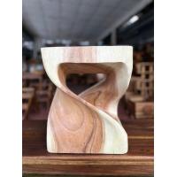 ราคา เก้าอี้ไม้ทรงโมเดิร์น ทรงเกลียว ที่วางของ ประดับบ้าน ตกแต่งร้าน ทำมาจากไม้สักแท้ 100 ทนทาน แข็งแรง มีสองขนาด (19522893684)