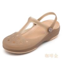 ราคา Summer Women Mules Clogs Beach Breathable Mary Janes Sweet Slippers Womans Sandals Jelly Shoes Cute Garden Shoes Clog For Woman (11796617685)