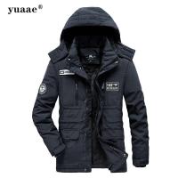 ราคา Yuaaeแจ็คเก็ตฤดูหนาวผู้ชายเสื้ออบอุ่นหนาทหารเสื้อคลุมสีดำสีฟ้ากองทัพสีเขียวเสื้อกันลมเสื้อคลุมขนแกะที่มีคุณภาพสูงผ้าฝ้ายเบาะ (3006084006)