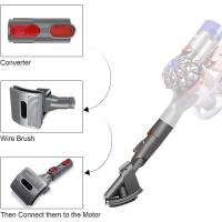 ราคา Groom Tool Dog Pet Brush Vacuum Attachment for Dyson V10 V11 V12 V15 V8 V7 with Quick Release Converter Adapter (20146480951)