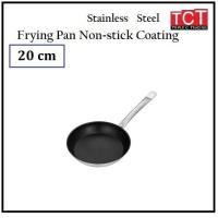 ราคา กระทะเทฟล่อนสแตนเลส กระทะสแตนเลส เกรด 304 อย่างดี ใช้ได้กับเตาทุกชนิด NONSTICK PAN ขนาด 202224262830cm Stainless Frying Pans (5019756806)