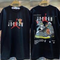 ราคา เสื้อยืดคอกลมเสื้อยืดแขนสั้น Off White Jordan S 5XL (18453779919)