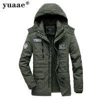 ราคา Yuaaeแจ็คเก็ตฤดูหนาวผู้ชายเสื้ออบอุ่นหนาทหารเสื้อคลุมสีดำสีฟ้ากองทัพสีเขียวเสื้อกันลมเสื้อคลุมขนแกะที่มีคุณภาพสูงผ้าฝ้ายเบาะ (3006084007)
