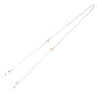 ราคา Graceful สายคล้องแว่นอ่านหนังสือพร้อมจี้ไขว้สำหรับผู้หญิงสายโลหะสำหรับใส่แว่นกันแดดสายคล้องแว่นตา (19751563452)