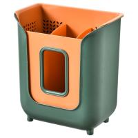 ราคา ชั้นวางตัวจัดการส้อมในครัวแบบกลวงทรงตะเกียบสำหรับทำให้สะเด็ดน้ำที่ใส่ช้อนส้อมช้อนหลอดที่เก็บพลาสติกภาชนะสำหรับวางในบ้าน (21198062726)