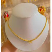 ราคา สร้อยคอทองลายกระดูกงูกลม น้ำหนัก2บาท หุ้มทองแท้เหมือนแท้ทุกจุด (19444441386)