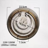 ราคา cw plate M4 220V 3200 2800 1500w stainless steel heating element for water Electric Heat Barrel Steaming bucket Boiler 19cm heater (16568283065)