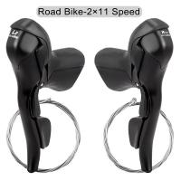 ราคา Micronew อุปกรณ์เปลี่ยนเกียร์จักรยานสอง2X7 8 9 10 11จักรยานเสือหมอบสองคันโยกควบคุมตัวเปลี่ยนเกียร์คันเกียร์สำหรับ Shimano (17710511335)