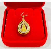 ราคา จี้เจ้าแม่กวนอิมเลี่ยมทอง ทองแท้75 เลี่ยมกันน้ำ ลดราคาสุดพิเศษเพียง959บาทเท่านั้น มีใบรับประกันให้ค่ะ ใส่กับสร้อยคอ 1สลึงตันๆได้ค่ะ (10008935140)