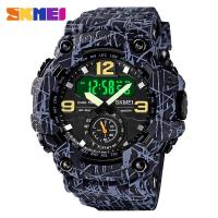 ราคา Stock SKMEIผู้ชายกีฬาดิจิตอลนาฬิกาจอคู่นาฬิกาปลุกสวมข้อมือนาฬิกาข้อมือกันน้ำทำให้หมาด ๆชาย1637 (4410196008)
