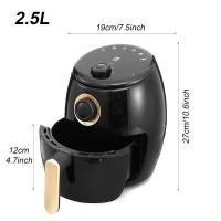 ราคา 5L Multifunction Air Fryer 1350W Chicken Oil Free Air Fryer Health Fryer Pizza Cooker Digital Thermostat Electric Deep Airfryer (19674598323)