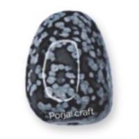 ราคา Snowflake Obsidian Freeform Beads ลูกปัดหินสโนว์เฟล็ก ออบซิเดียน (19355547484)