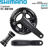 ราคา SHIMANO Crankset R8100 2x1 2จักรยานถนนความเร็วสูง FC R8100 Crankset 165 170 172 5 175Mm 50 34T 52 36T 53 39T มีขายึด BBR60ด้านล่างอุปกรณ์รถจักรยานเดิม (17089048517)