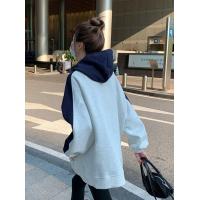 ราคา Champion Rainbow Raglan Sleeve Hooded Sweatshirt Womens Spring and Autumn Style Long Sleeve Splicing Design Loose Top Trendy (20731532329)