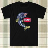 ราคา New เสื้อยืดผ้าฝ้าย พิมพ์ลายโลโก้ตกปลา PENN สีดํา สําหรับผู้ชาย IKhmkl66CBimcj83 (20346007060)