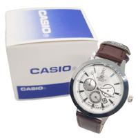 ราคา กล่อง คู่มือ casio สายหนัง กันน้ำ สีน้ำตาล นาฬิกาข้อมือผู้หญิงและผู้ชาย นาฬิกาคาสิโอ้ ควอตซ์หญิง นาฬิกาcasio RC611 2 (12364234995)