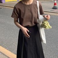 ราคา ST700 เสื้อยืดสไตล์เกาหลี สีเอิร์ธโทน (19467425933)